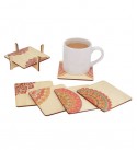 Decorative Theme Wooden Coasters, Mandala Theme