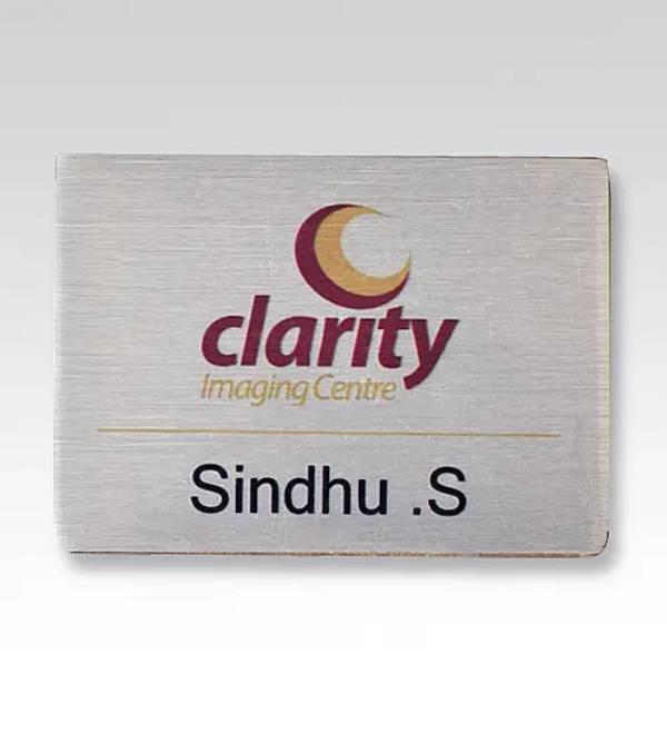 Silver Sublimation Badge