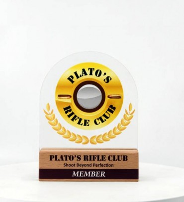 Clear Acrylic Round Trophy