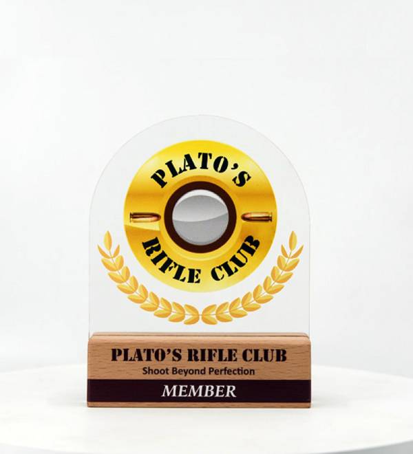 Clear Acrylic Round Trophy