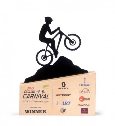 Wooden Cycle trophy