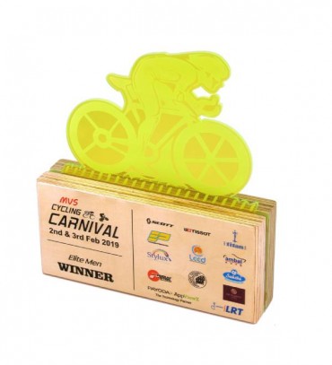 Wooden Cycle trophy