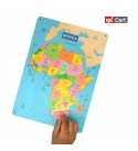 Africa map wooden puzzle board for kids