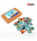 Ocean theme puzzles for kids, 24 piece wooden jigsaw toys