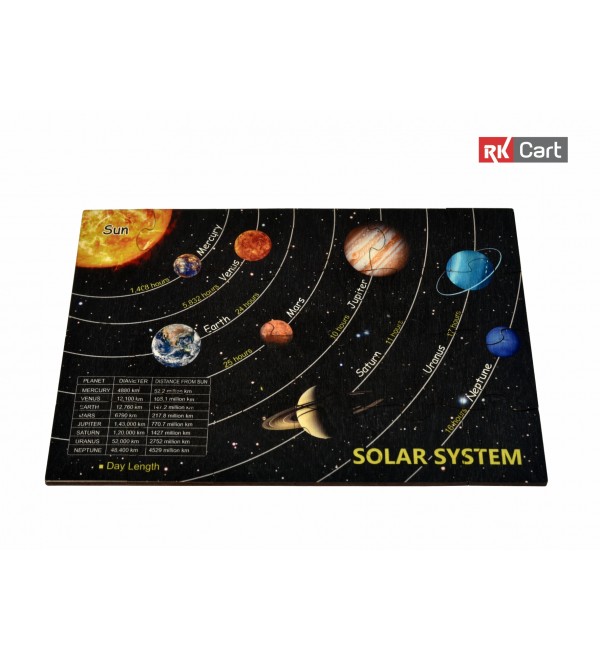 Space Theme Puzzles for Kids, 24 Piece Wooden Jigsaw Toys