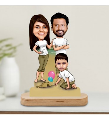 Indian Family Caricature