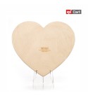 Heart shape wooden plaque | Birthday gifts RK-HEARTHB01