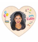 Heart shape wooden plaque | Birthday gifts RK-HEARTHB03