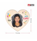 Heart shape wooden plaque | Birthday gifts RK-HEARTHB03