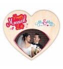 Heart shape wooden plaque | wedding anniversary gifts RK-HEARTWA02