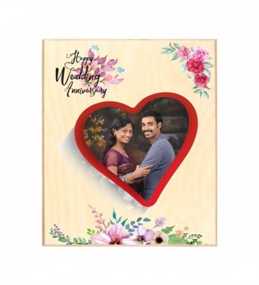 Gift Ideas on wooden photo frame for wedding anniversary  WA12