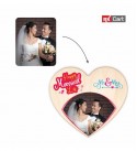 Heart shape wooden plaque | wedding anniversary gifts RK-HEARTWA02