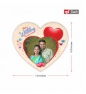 Heart shape wooden plaque | wedding anniversary gifts RK-HEARTWA01