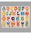 Alphabet Wooden Puzzle for 2-5 Years, 27 Piece, Multicolour