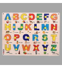 Alphabet Wooden Puzzle for 2-5 Years, 27 Piece, Multicolour