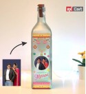 Personalized Glass Bottle with LED Light Night Table Lamp - RK-BT-WA01