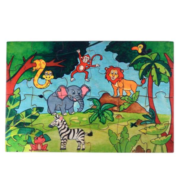 Jungle theme puzzles for kids, 24 pieces jigsaw toys